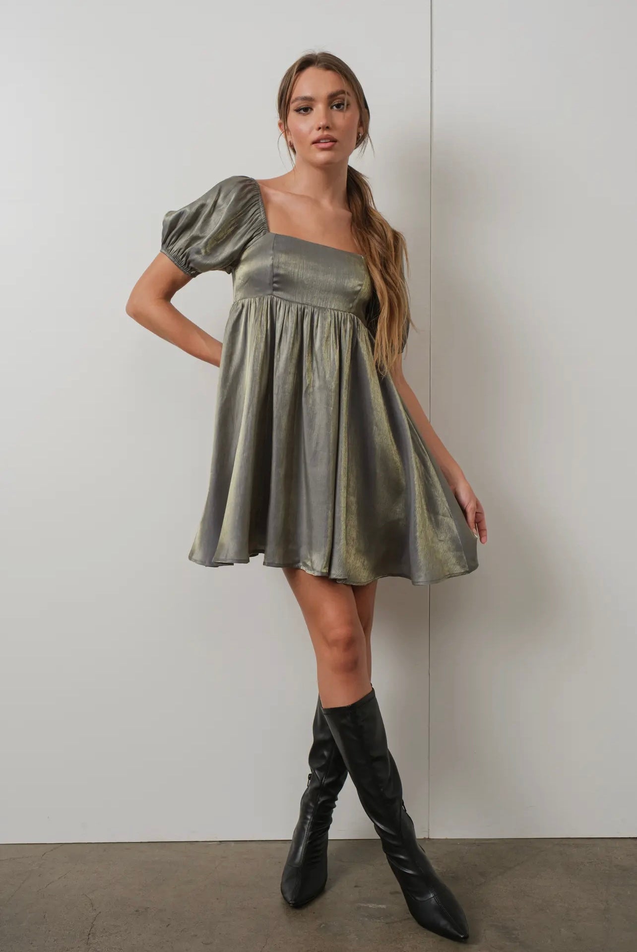 Shine On Puff Dress