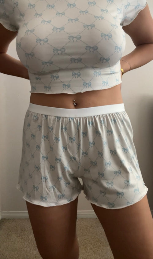 Just a Girl Bow Shorts