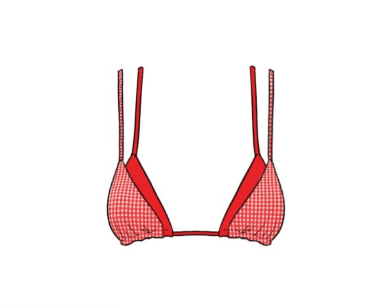 Strawberry Fields Bikini Top