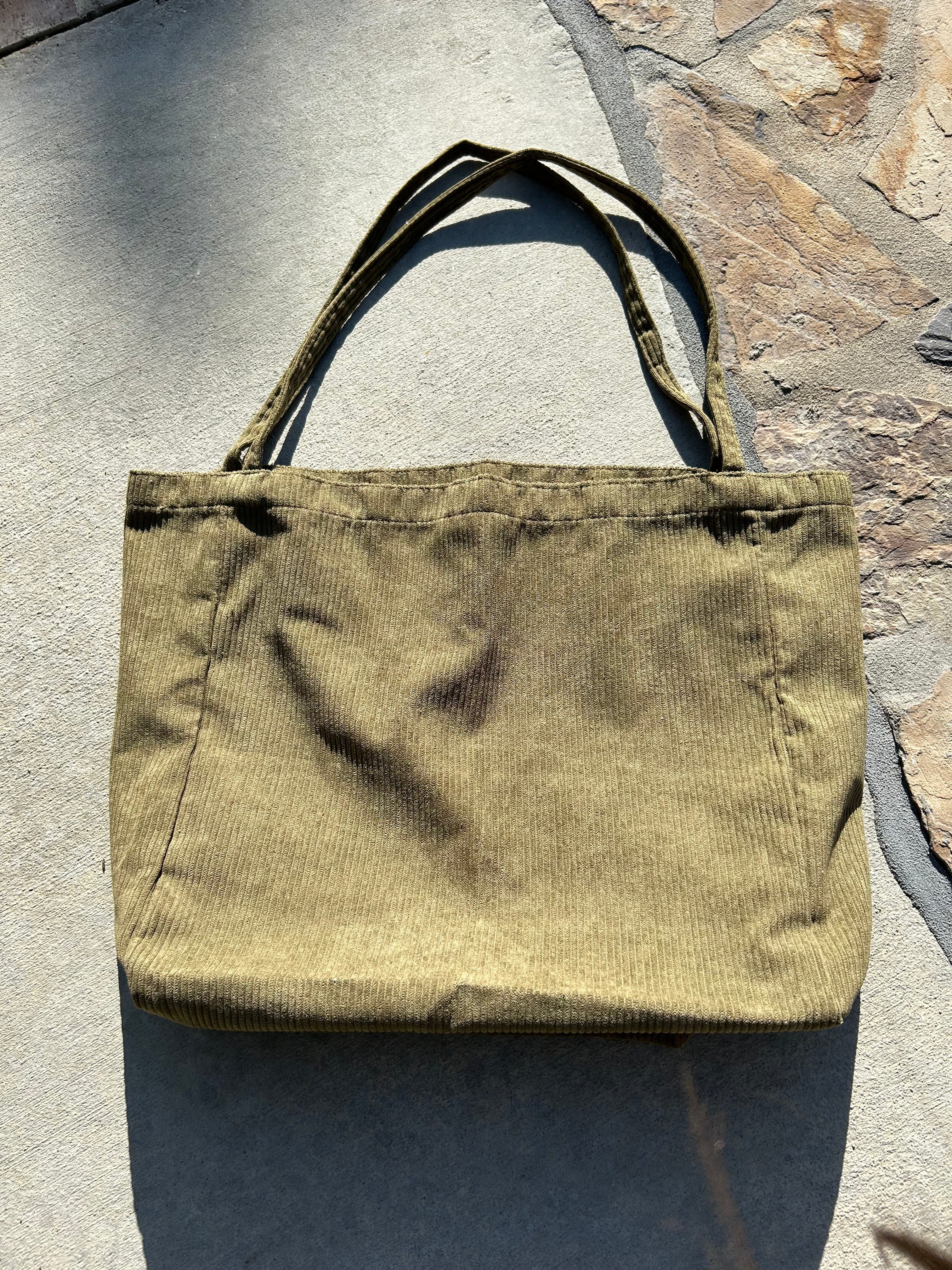 Corduroy Shopper Tote